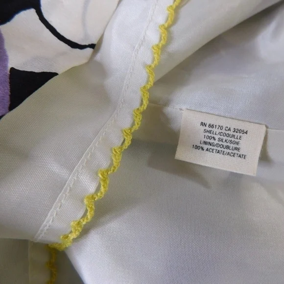 Anthropologie‎ FLOREAT Silk Ocean Mist Embroidered Skirt Sequins Dots Bubbles 2 - Picture 12 of 14